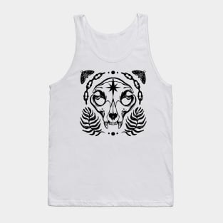 Cat Skull - Black Tank Top